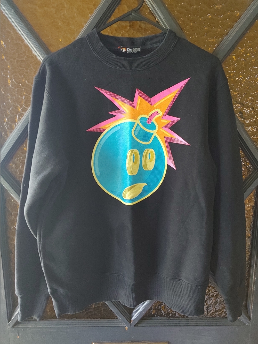 The Hundreds Adam Bomb Crewneck Black Sweatshirt Men's Size Small Streetwear